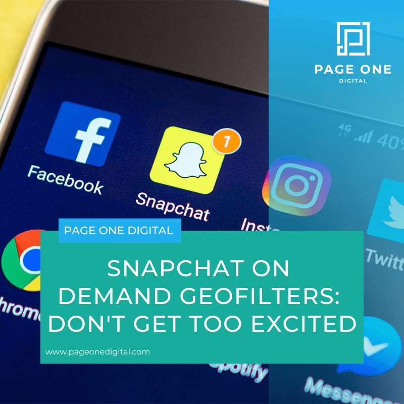 Snapchat On Demand GeoFilters: Don't Get Too Excited